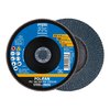 Pferd 7" x 7/8" A.H. POLIFAN® Flap Disc - Z PSF STEELOX, Zirconia, 60 Grit, Conical 62063